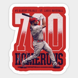 Albert Pujols St.Louis 700 Home Runs Bold Sticker